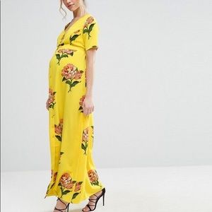 ASOS Maternity Maxi Tea Dress with Open Back